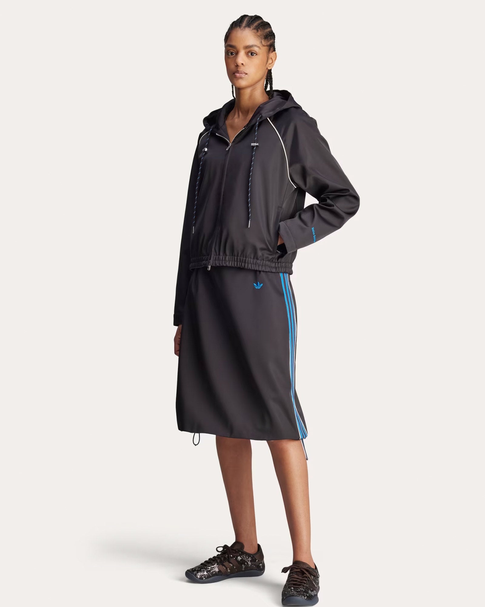 adidas・アディダス - パーカー・フーディ WB W SATIN HOOD / BLACK / WALES BONNER