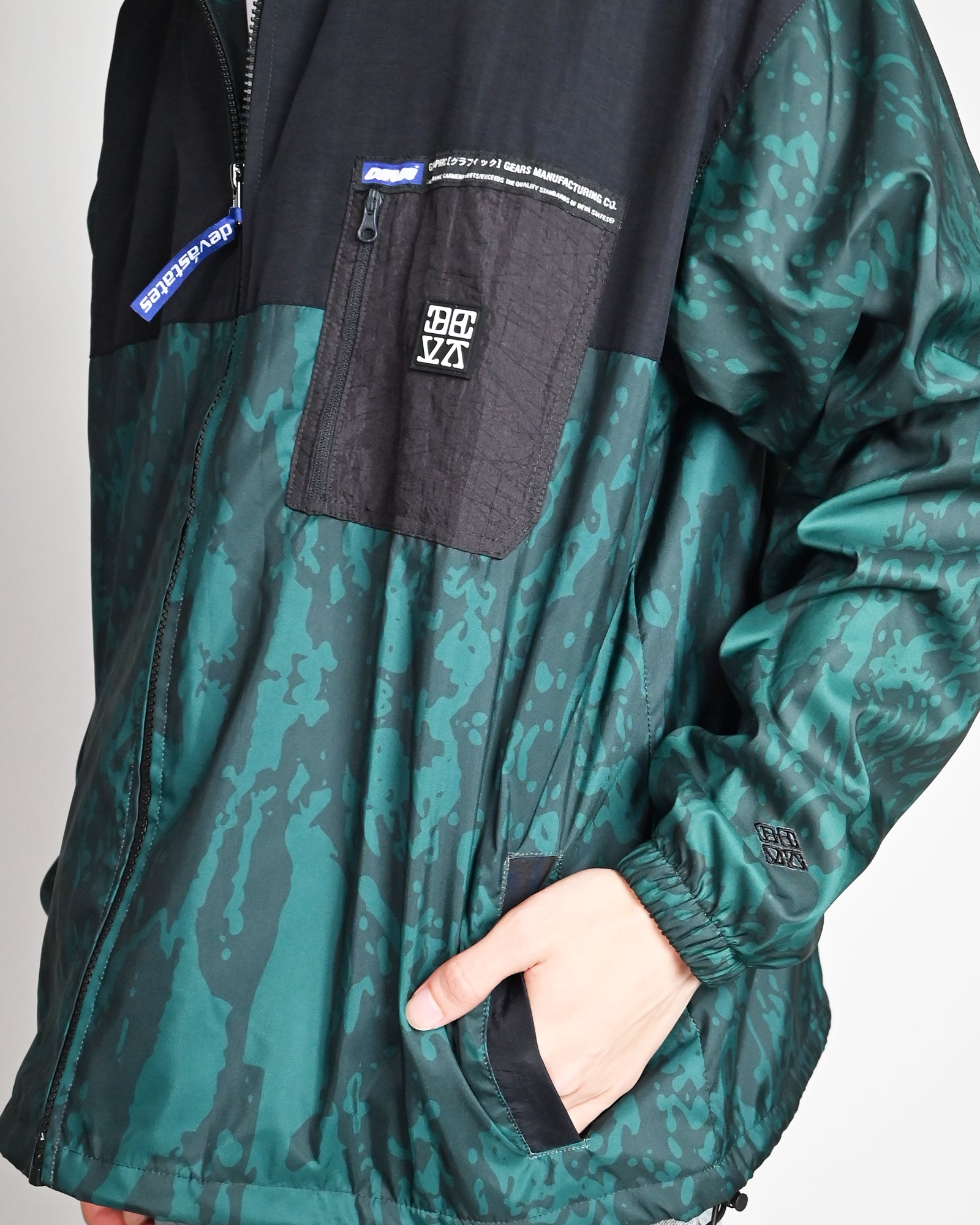DEVA STATES・ディーヴァ ステイツ - ナイロンジャケット WINDBREAKER JACKET - MICRO / GREEN