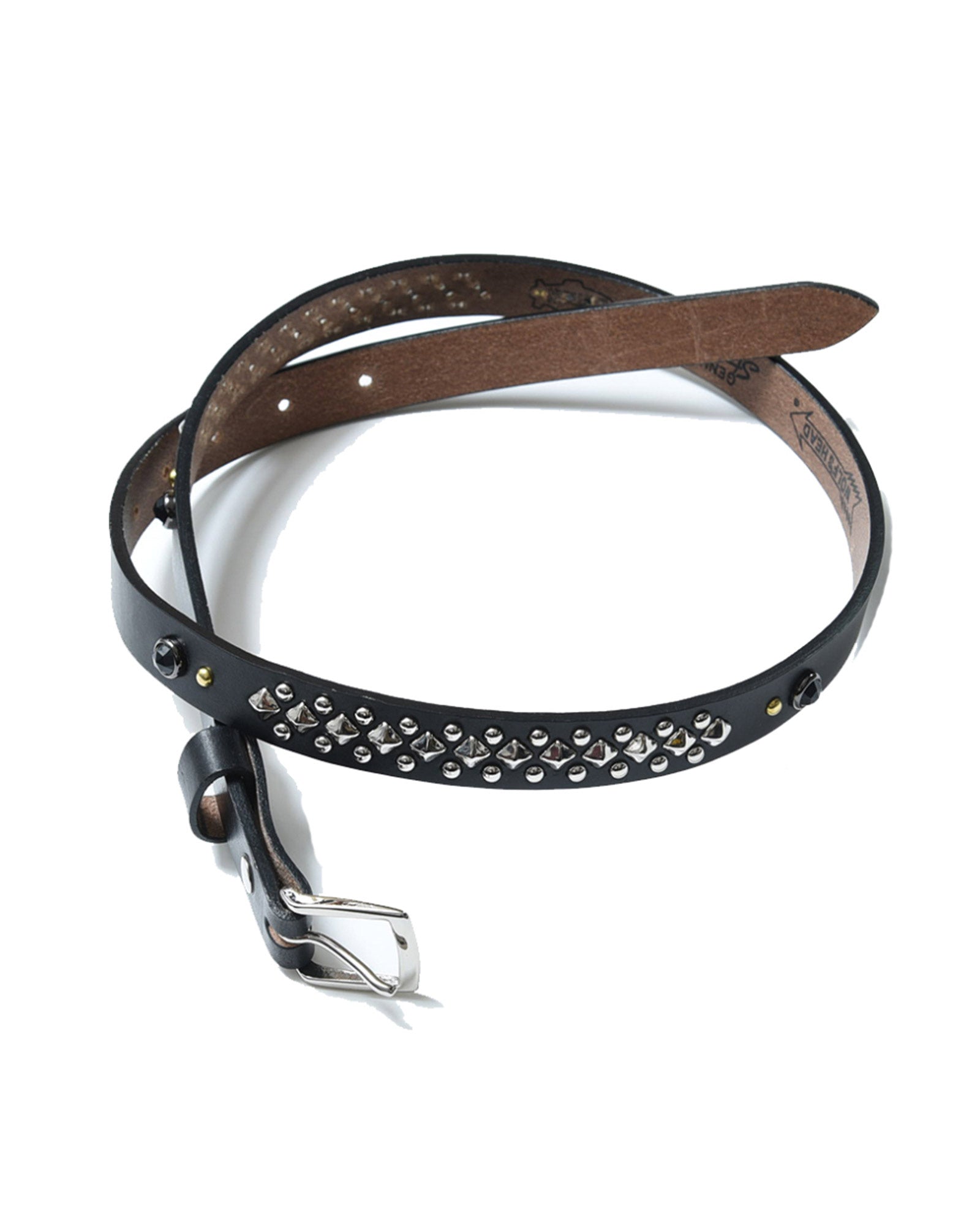 WLFHDxLSTMN STUDDED BELT 20mm / BLACK