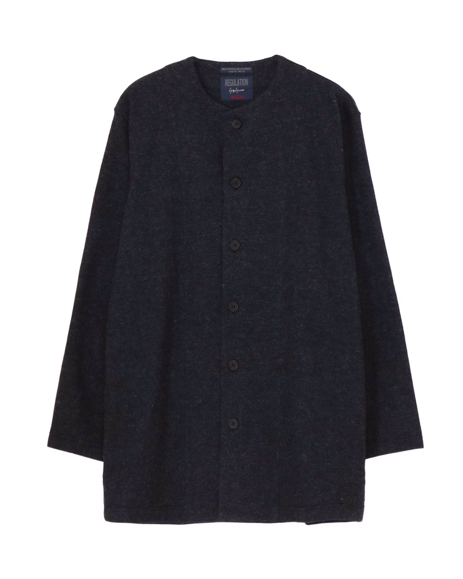 WOOLLEN JERSEY ROUND NECK JACKET
