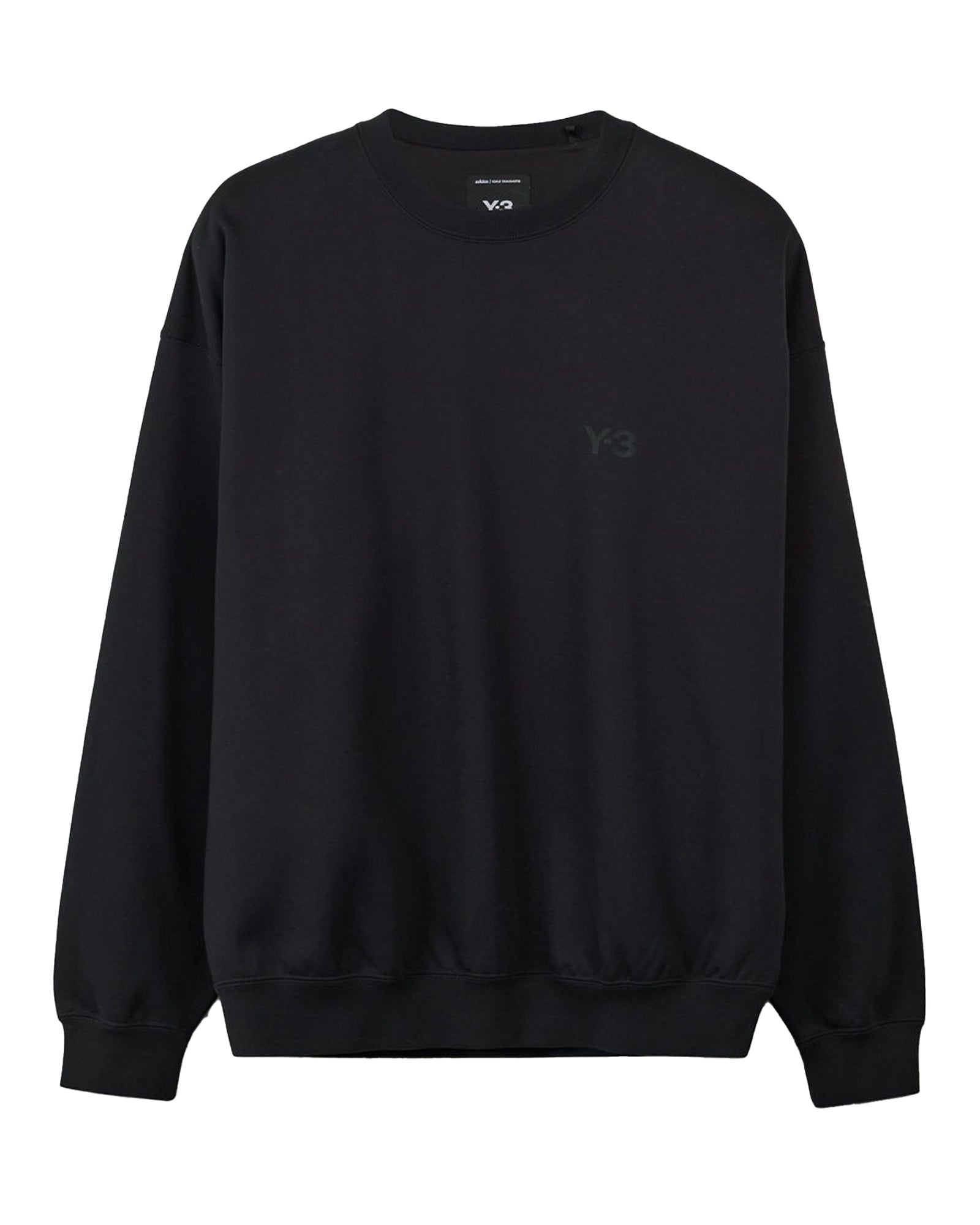 U BRUSHED TERRY CRW SWT / BLACK
