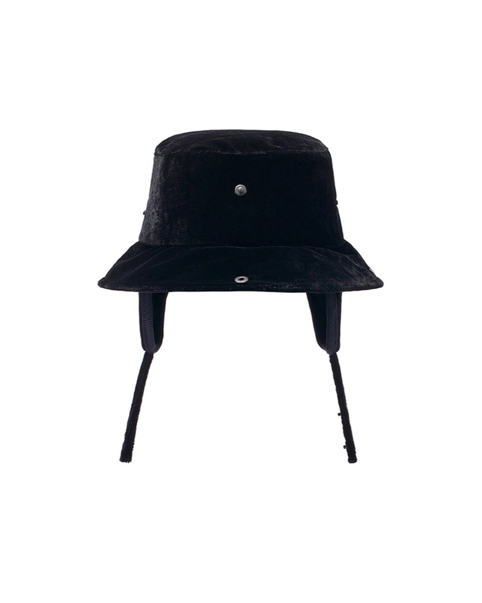 DETACHABLE EAR FLAP BUCKET HAT / BLACK
