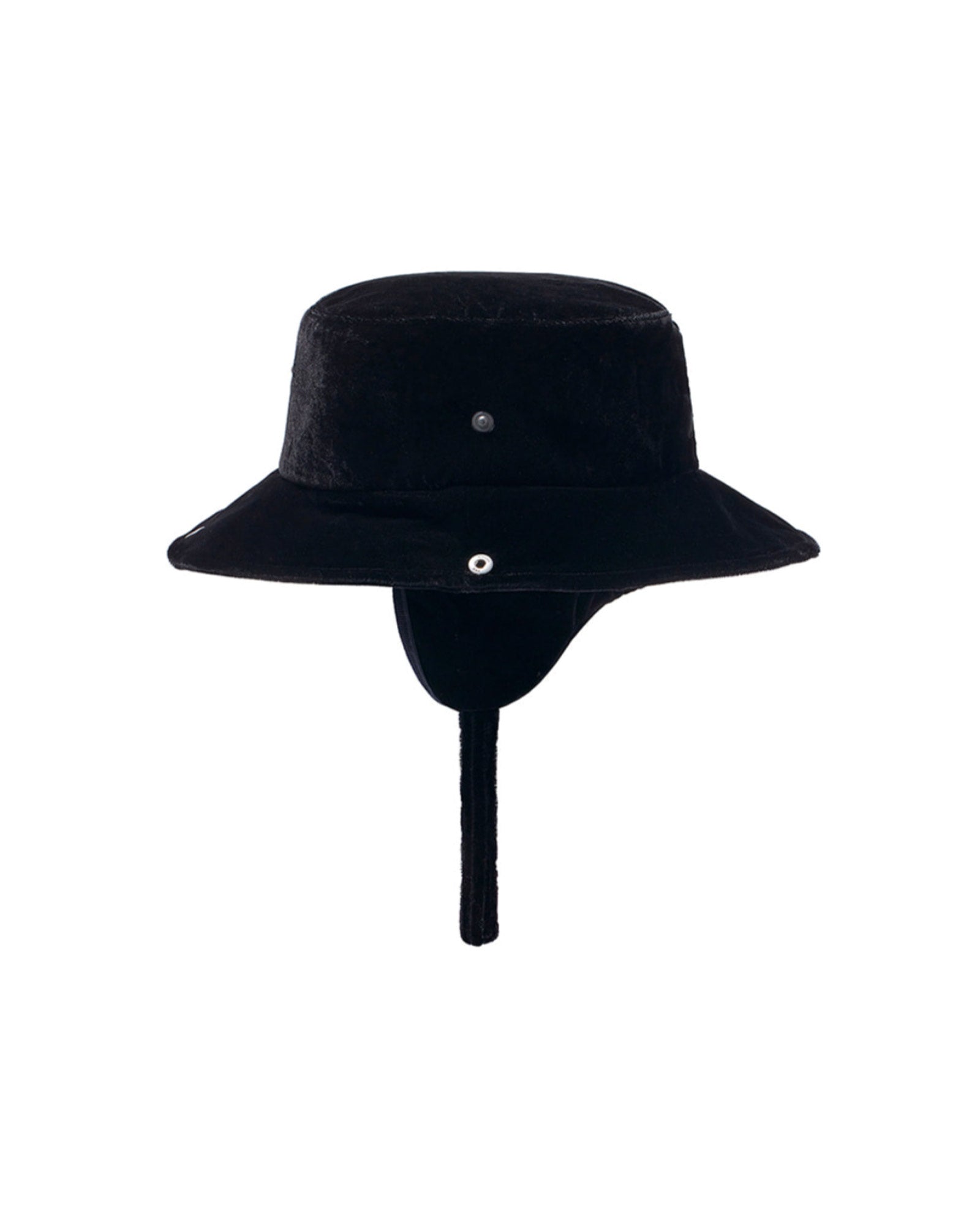 OPEN YY・open Noisy -  DETACHABLE EAR FLAP BUCKET HAT / BLACK