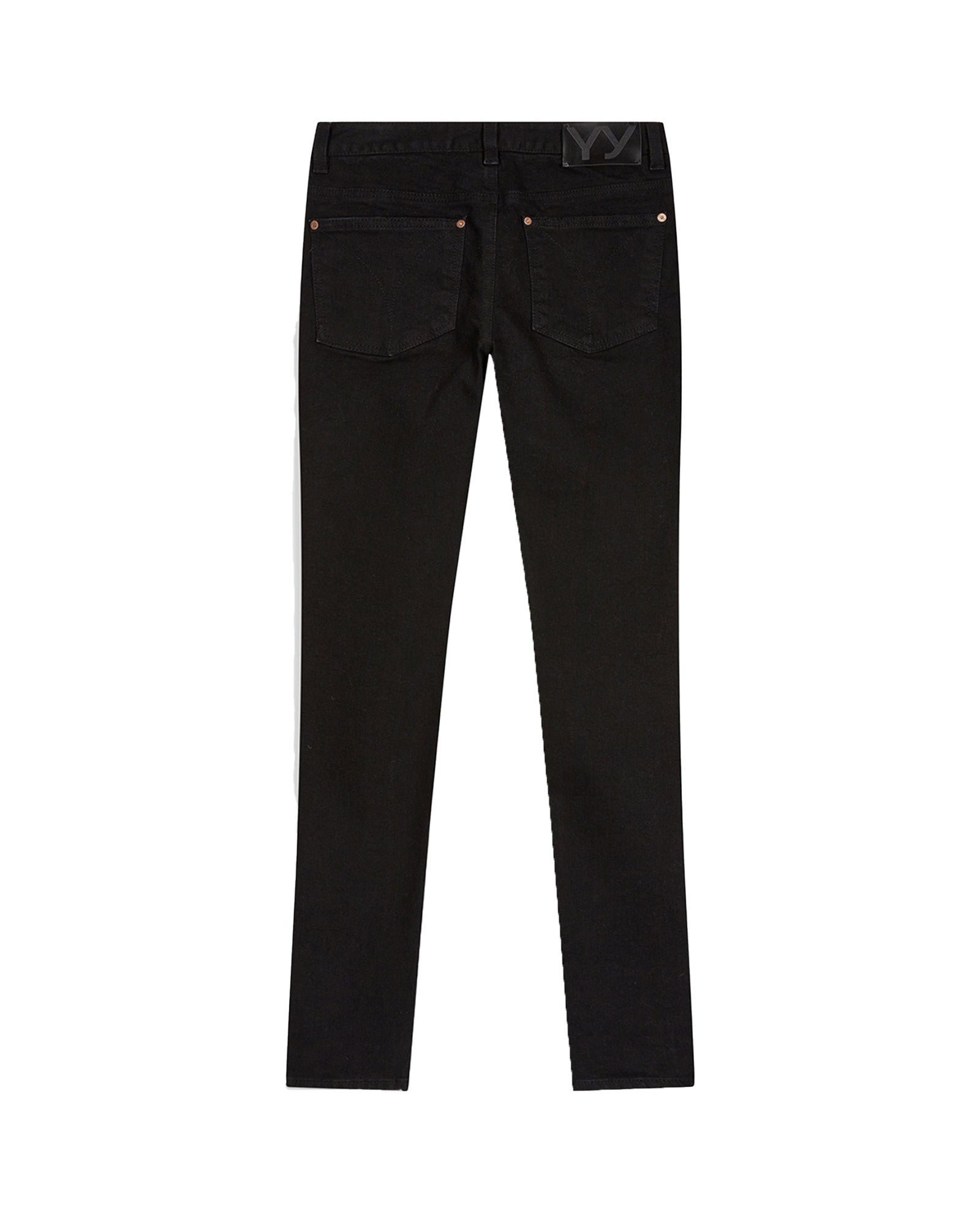 OPEN YY・オープン ワイワイ - デニムパンツ ZIP SLIT SKINNY JEANS / BLACK