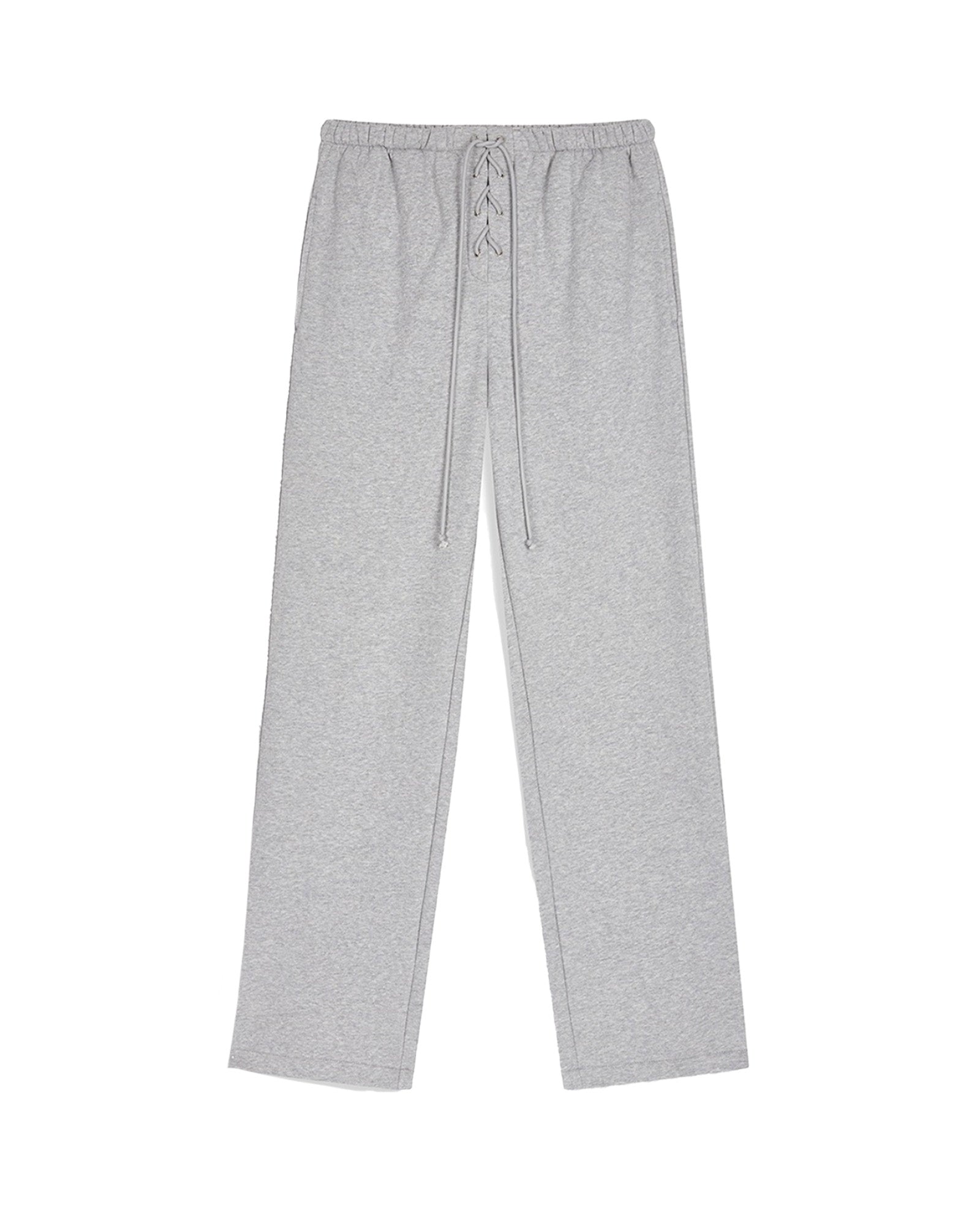 LACE UP LOUNGE PANTS / GREY