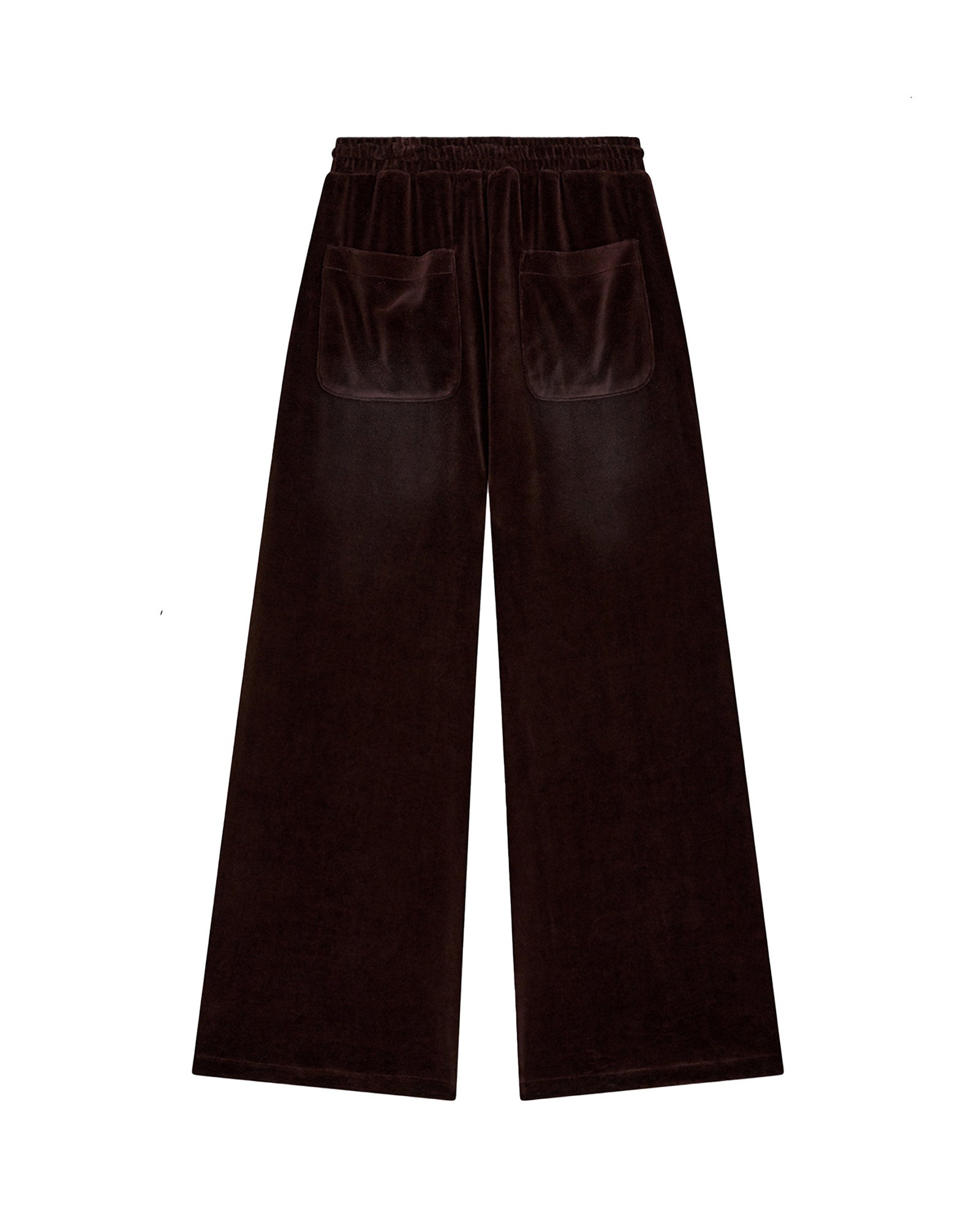 OPEN YY・open Noisy -  VELOUR WIDE SWEATPANTS / BROWN