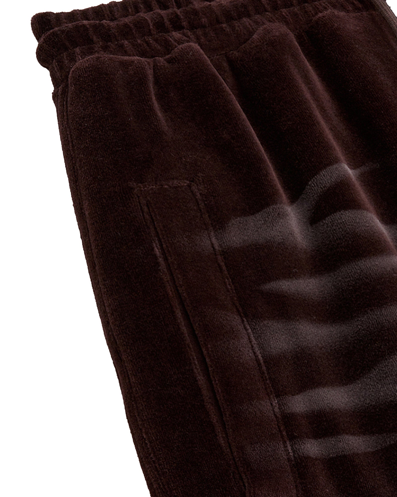 OPEN YY・open Noisy -  VELOUR WIDE SWEATPANTS / BROWN