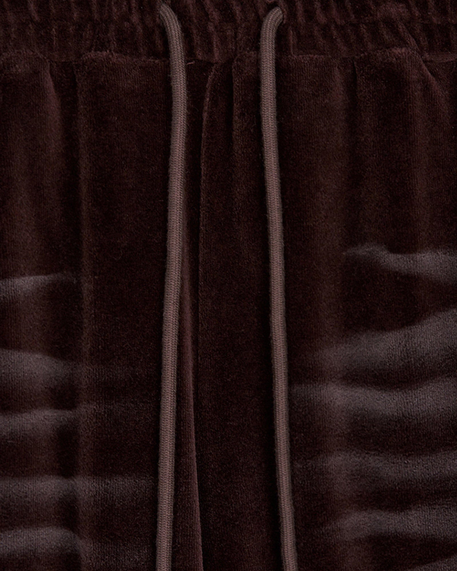 OPEN YY・open Noisy -  VELOUR WIDE SWEATPANTS / BROWN