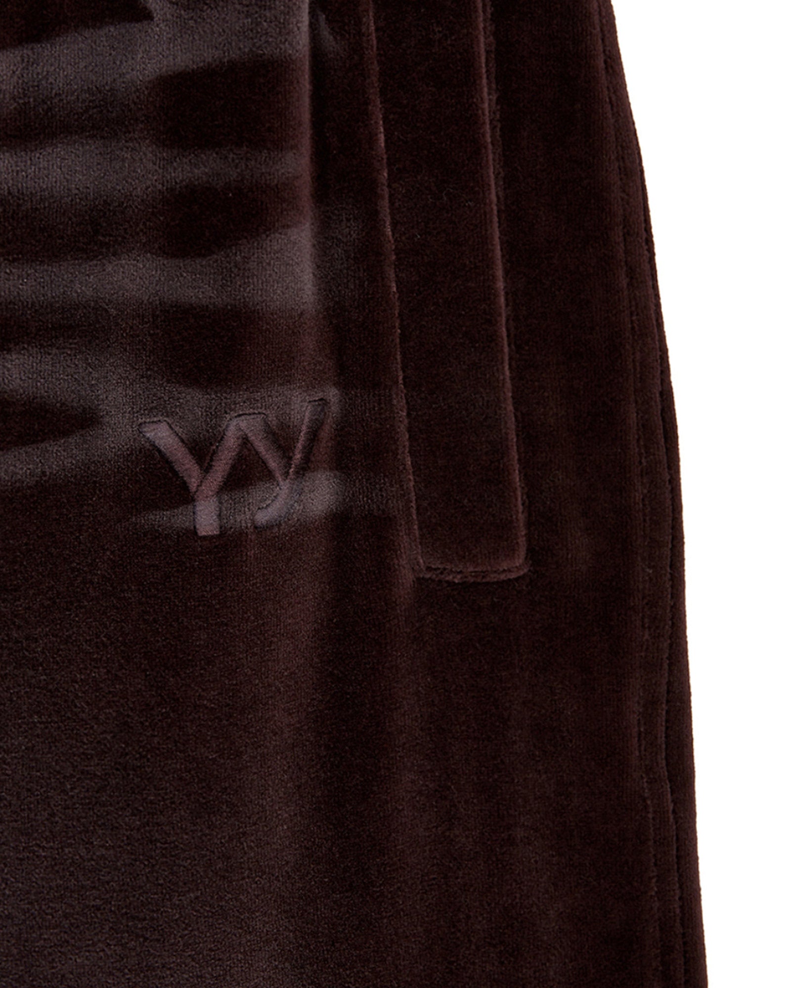 OPEN YY・open Noisy -  VELOUR WIDE SWEATPANTS / BROWN