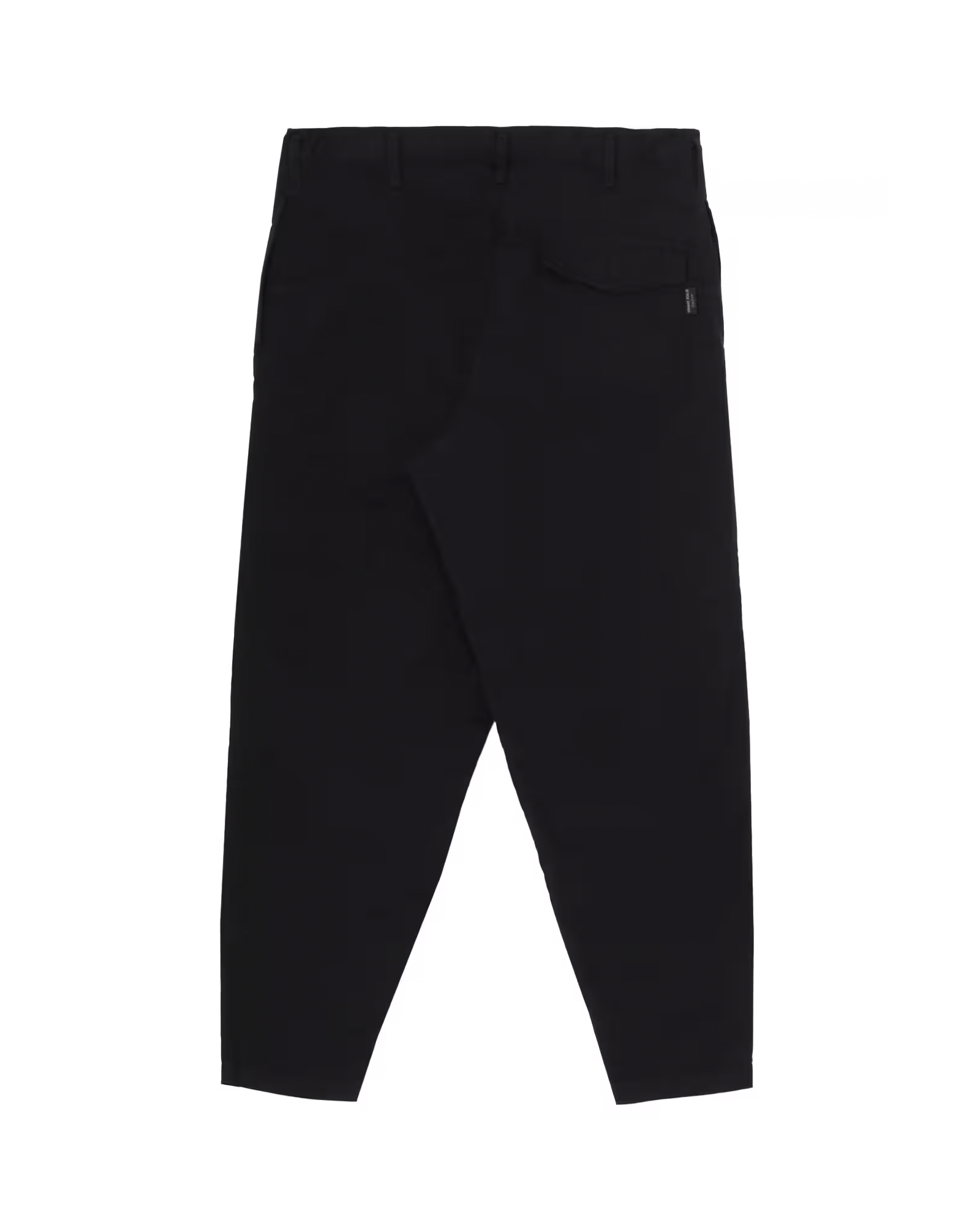 Yohji Yamamoto・ヨウジ ヤマモト - カーゴパンツ BLACK SCANDAL OXFORD NO-TUCK WAIST STRING WORK PANTS  / BLACK