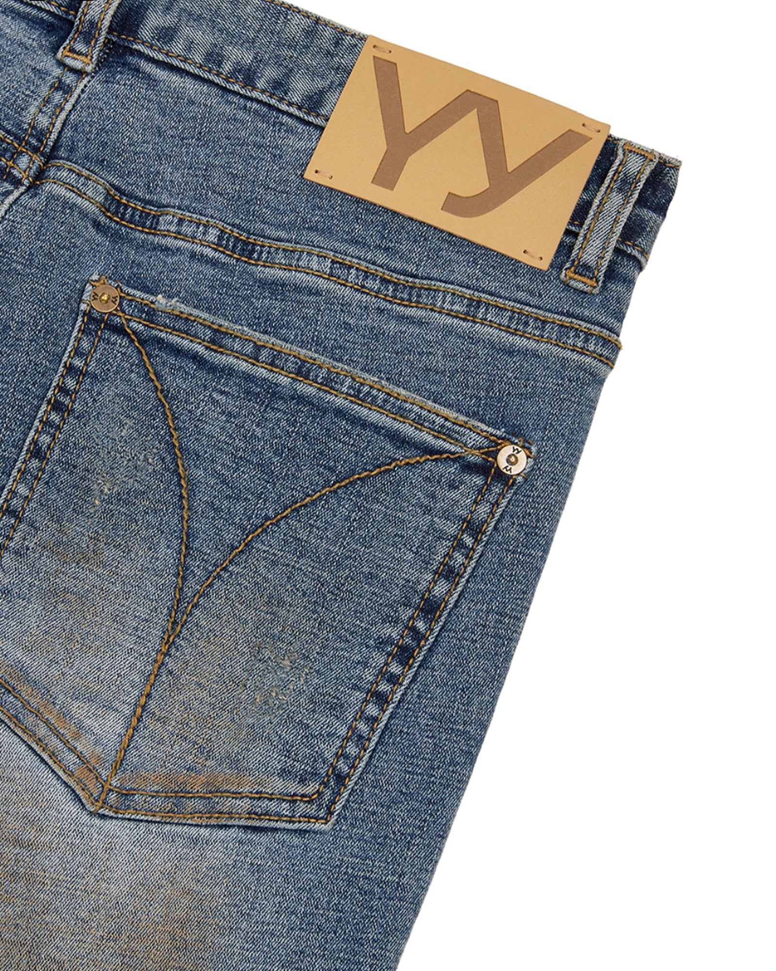 OPEN YY・オープン ワイワイ - デニムパンツ ZIP SLIT SKINNY JEANS / BLUE