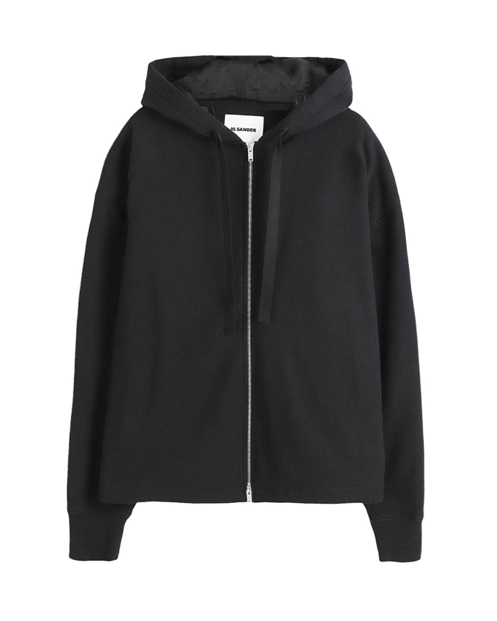 JIL SANDER・ジルサンダー - パーカー・フーディ ZIP UP SWEATSHIRT W/HOODIE / BLACK