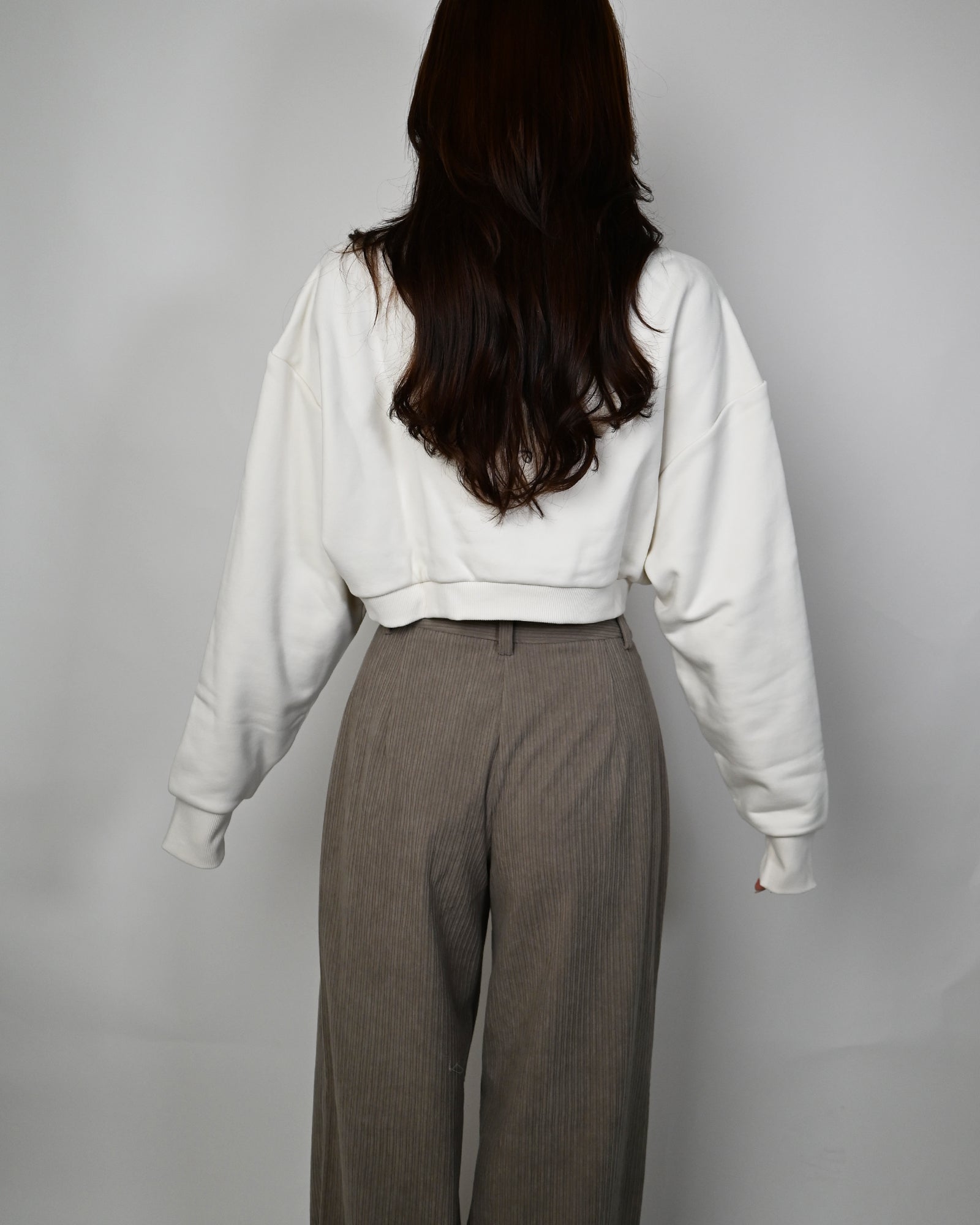 Calvin Klein・カルバン クライン - スウェット A-2-IN-1 CREW PULLOVER / IVORY