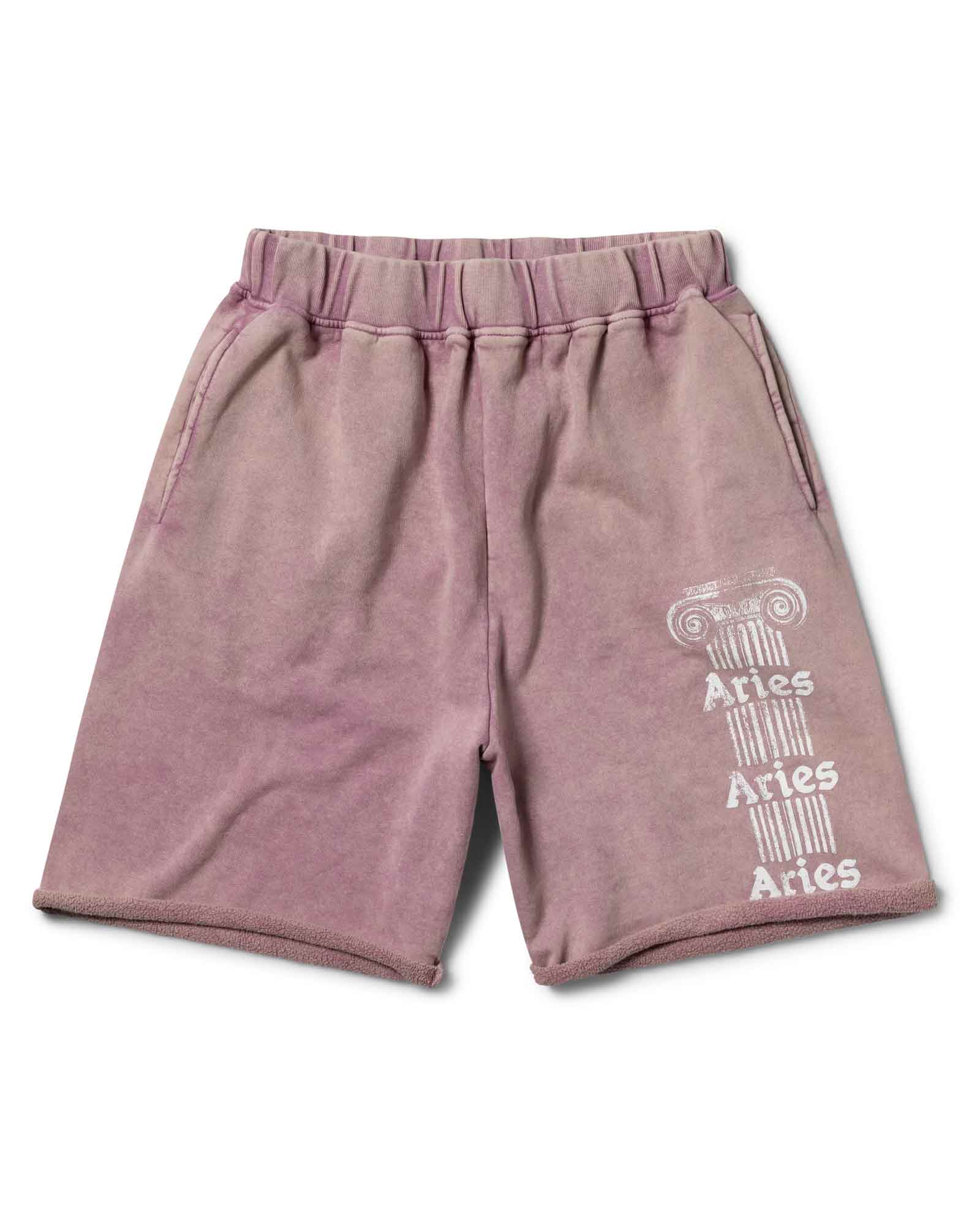 AGED ANCIENT COLUMN SWEATSHORT / PINK