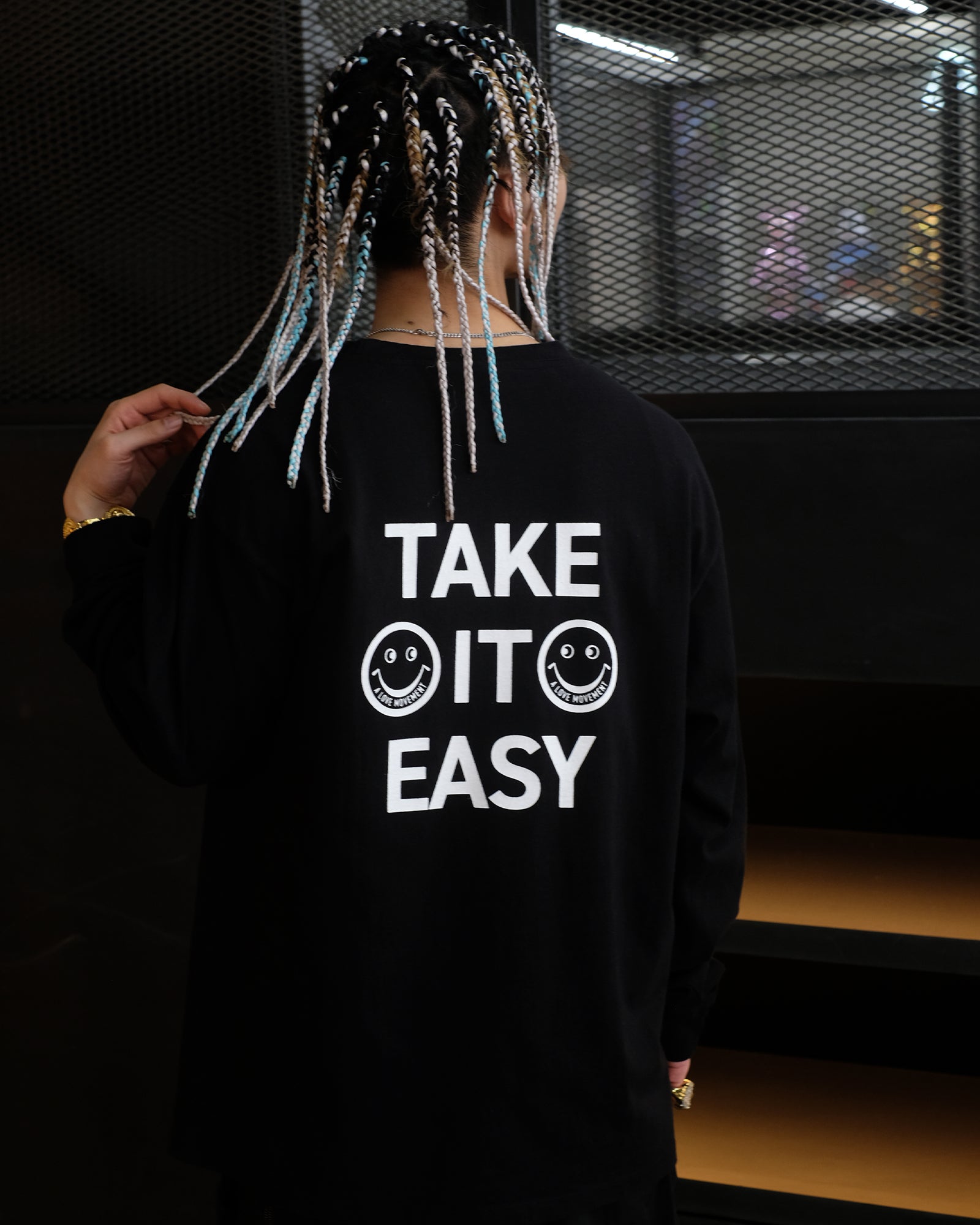 A LOVE MOVEMENT・ア・ラブ・ムーブメント - L/S Tシャツ ALM LS TEE/EXCLUSIVE / BLACK