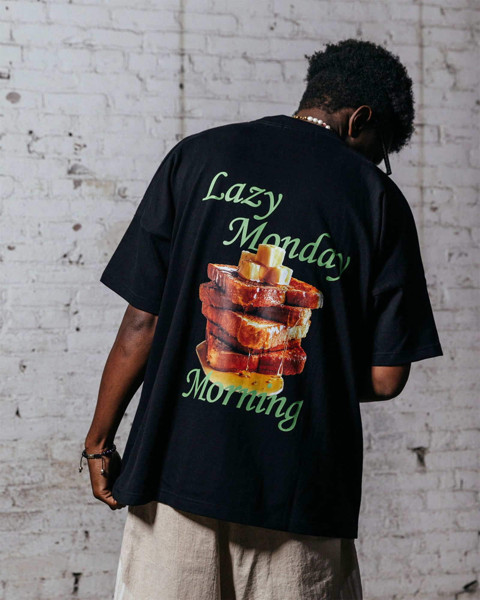 ALWAYS OUT OF STOCK・always out Of stock -  CLAZY TOAST DROP S/S TEE / BLACK