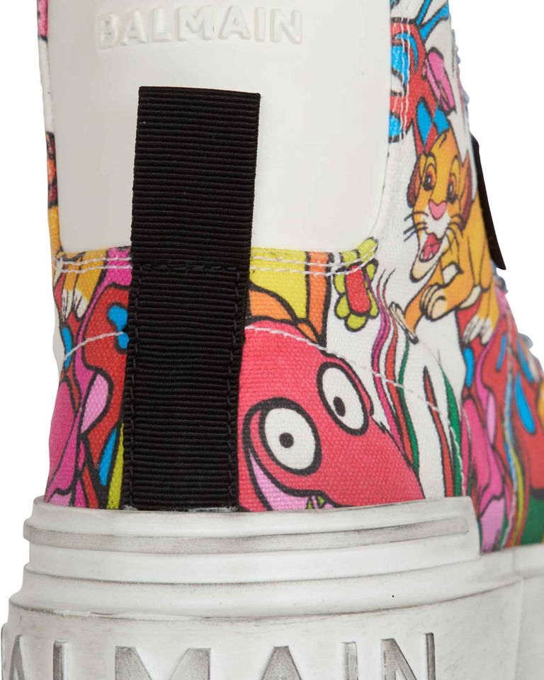 BALMAIN・バルマン - ハイカットスニーカー BALMAIN LION KING-B-COURT HIGH TOP / MULTI