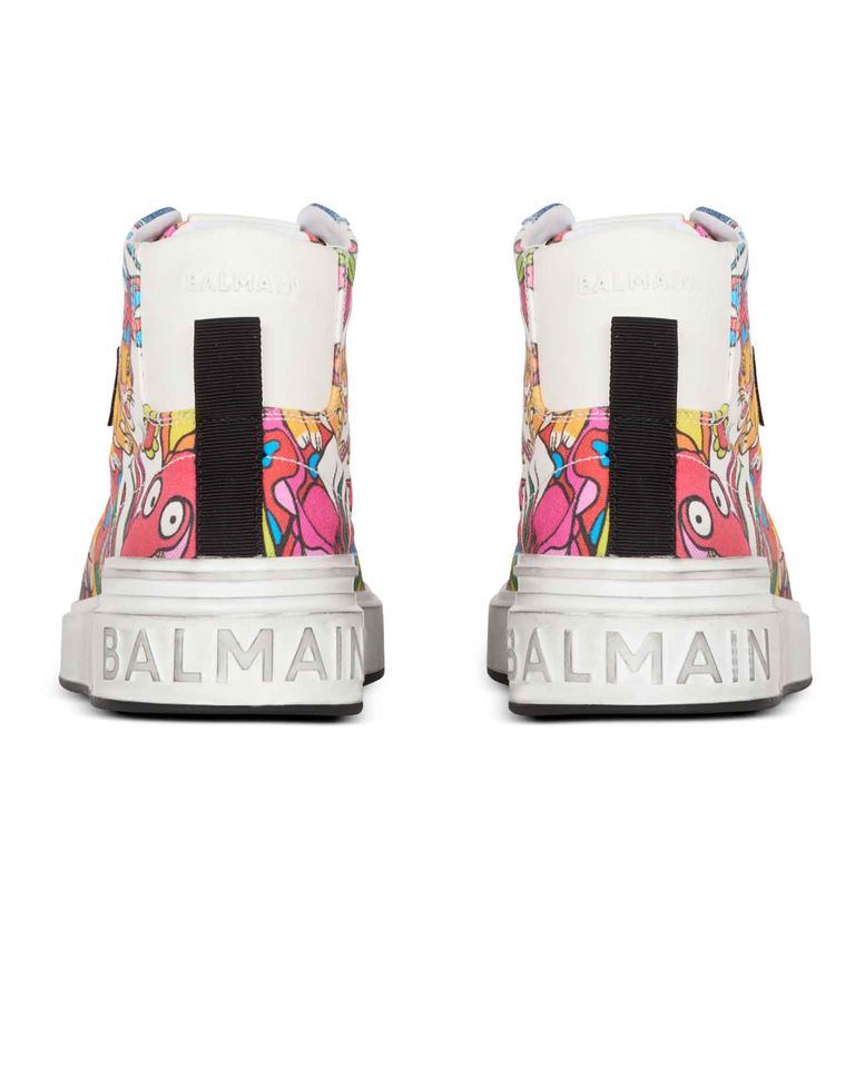 BALMAIN・バルマン - ハイカットスニーカー BALMAIN LION KING-B-COURT HIGH TOP / MULTI