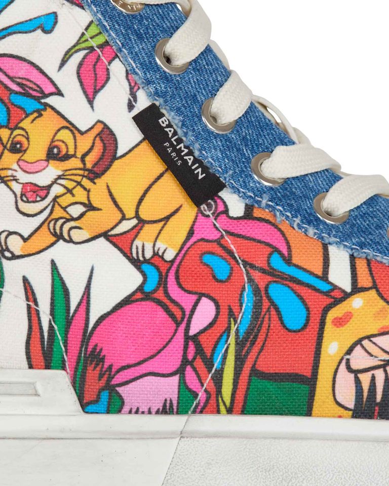 BALMAIN・バルマン - ハイカットスニーカー BALMAIN LION KING-B-COURT HIGH TOP / MULTI