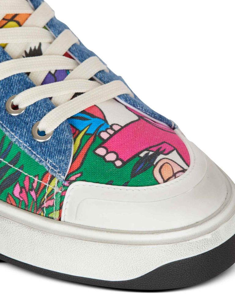 BALMAIN・バルマン - ハイカットスニーカー BALMAIN LION KING-B-COURT HIGH TOP / MULTI