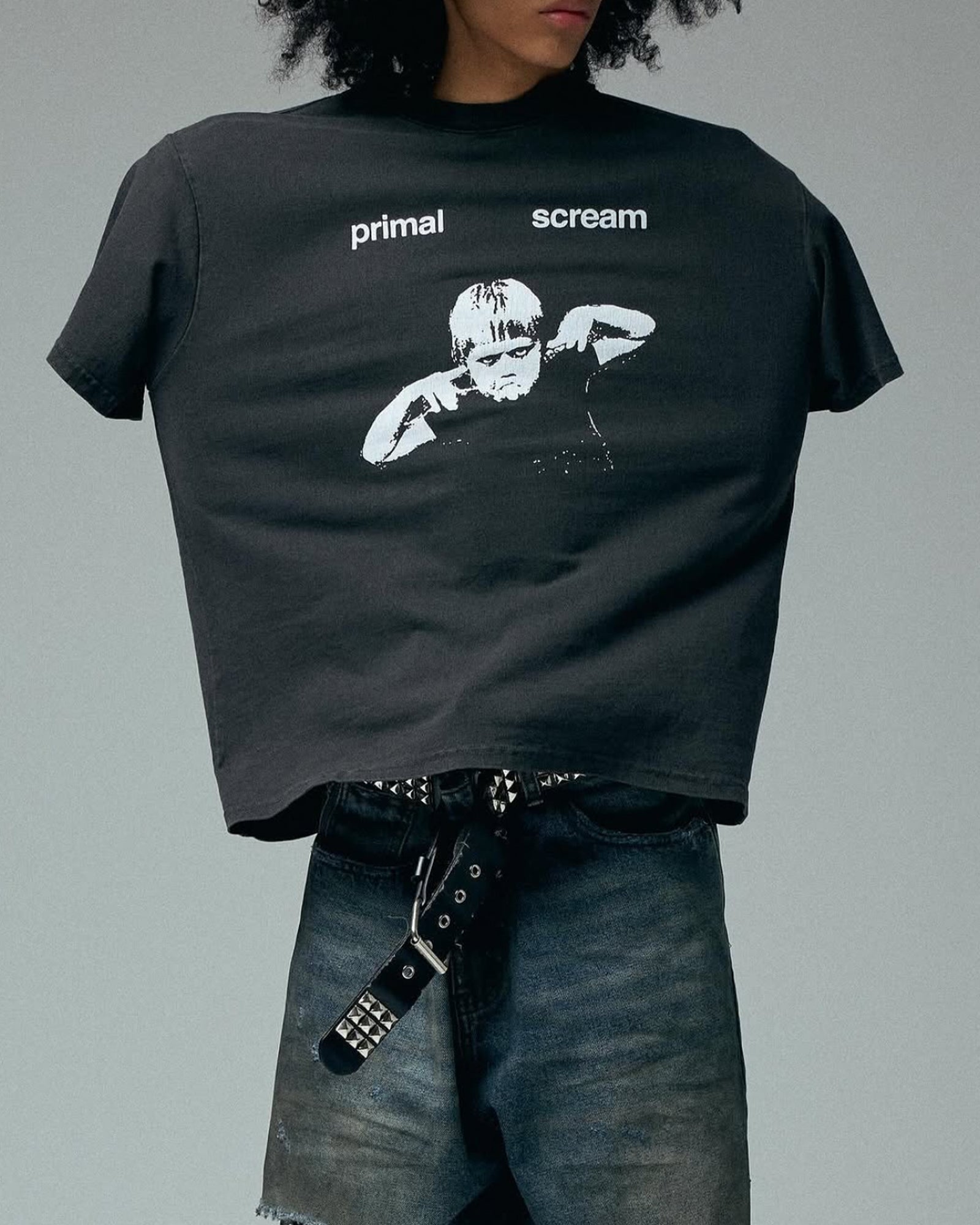 Basketcase Gallery・basket case gallery -  PRIMAL SCREAM T-SHIRT / VINTAGE BLACK