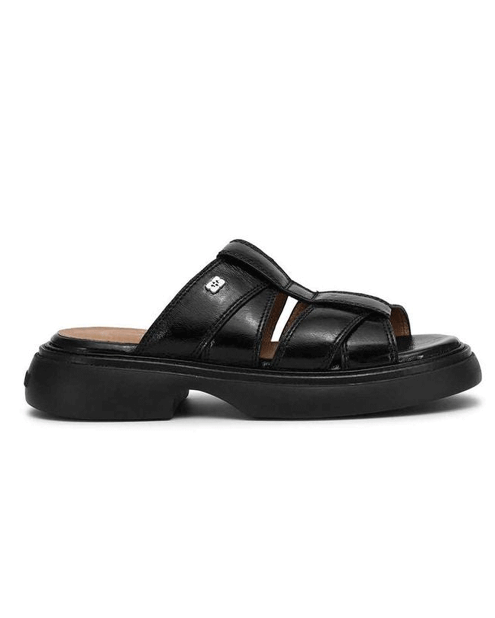 GANNI・Gunny -  EVERYDAY MULE SANDAL PATENT / BLACK