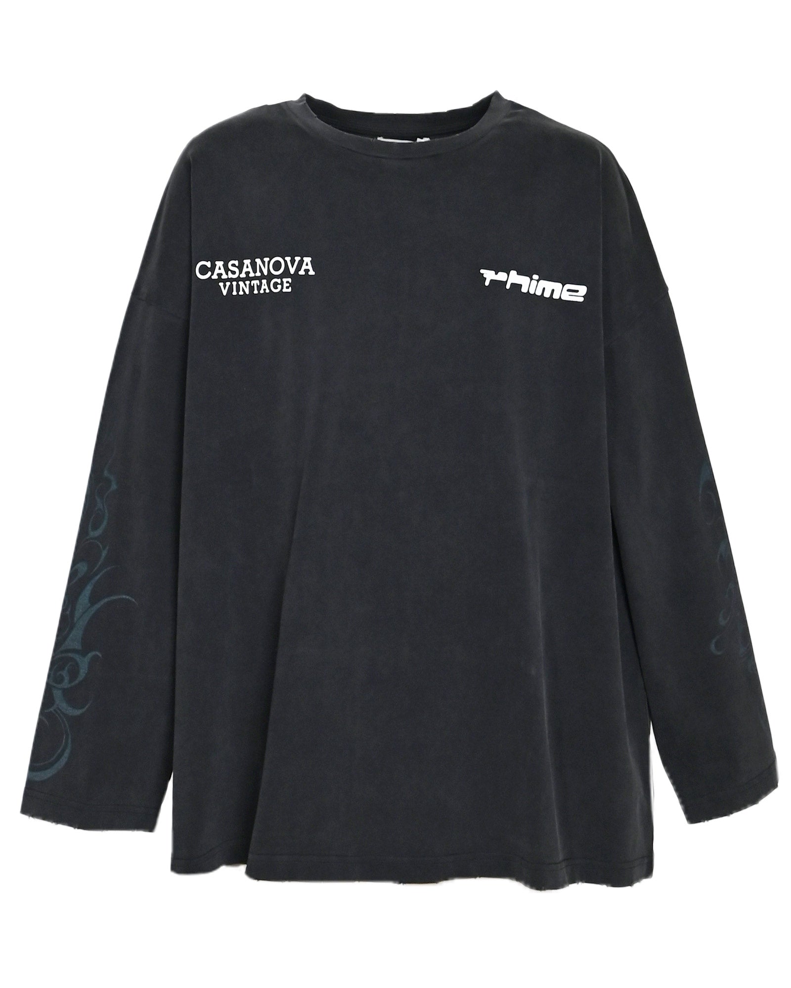 CASANOVA×RHIME L/ST-SHIRTS / BLACK