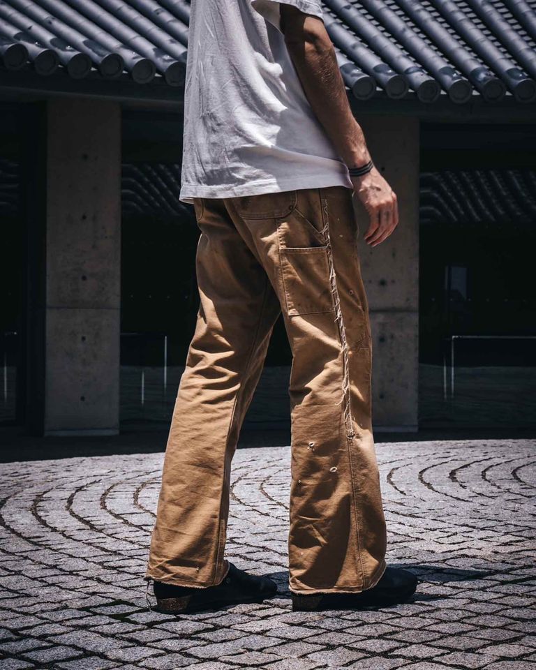 ©SAINT M××××××・セントマイケル - デニムパンツ DOUBLE KNEE/DENIM / BEIGE