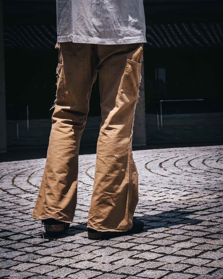 ©SAINT M××××××・セントマイケル - デニムパンツ DOUBLE KNEE/DENIM / BEIGE