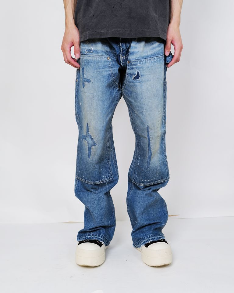 ©SAINT M××××××・セントマイケル - デニムパンツ DOUBLE KNEE/DENIM / BLUE