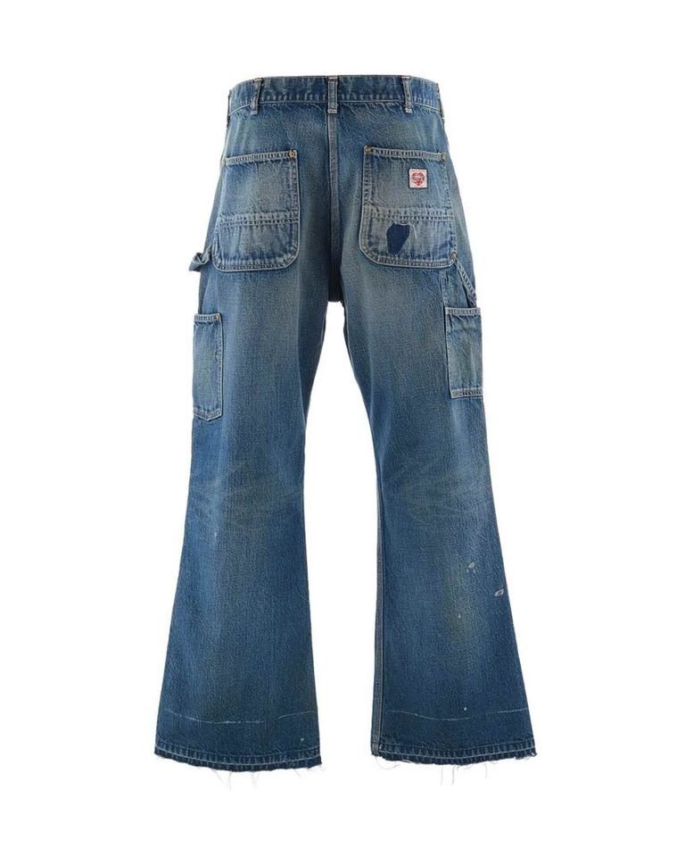 ©SAINT M××××××・セントマイケル - デニムパンツ DOUBLE KNEE/DENIM / BLUE