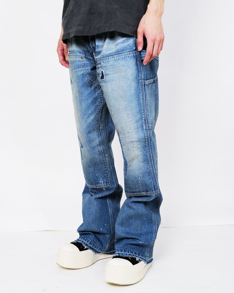 ©SAINT M××××××・セントマイケル - デニムパンツ DOUBLE KNEE/DENIM / BLUE