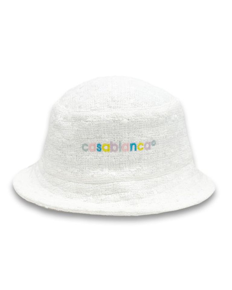 CASABLANCA・casablanca -  EMBROIDERED BUCKET HAT / WHITE