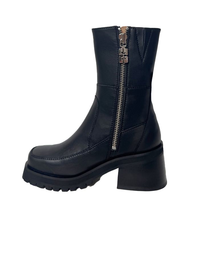 GANNI・Gunny -  FEMININE BUCKLE PLATFORM BOOT / BLACK