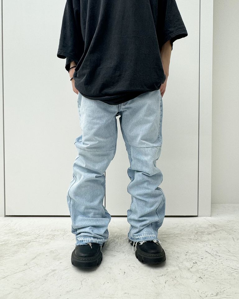 READYMADE・レディメイド - デニムパンツ FLARE WIDE DENIM / BLUE