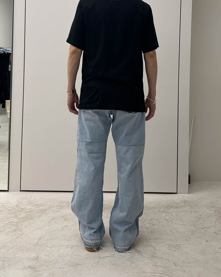 READYMADE・レディメイド - デニムパンツ FLARE WIDE DENIM / BLUE