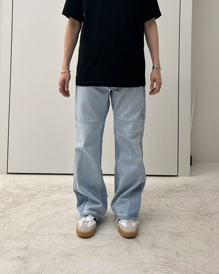 READYMADE・レディメイド - デニムパンツ FLARE WIDE DENIM / BLUE