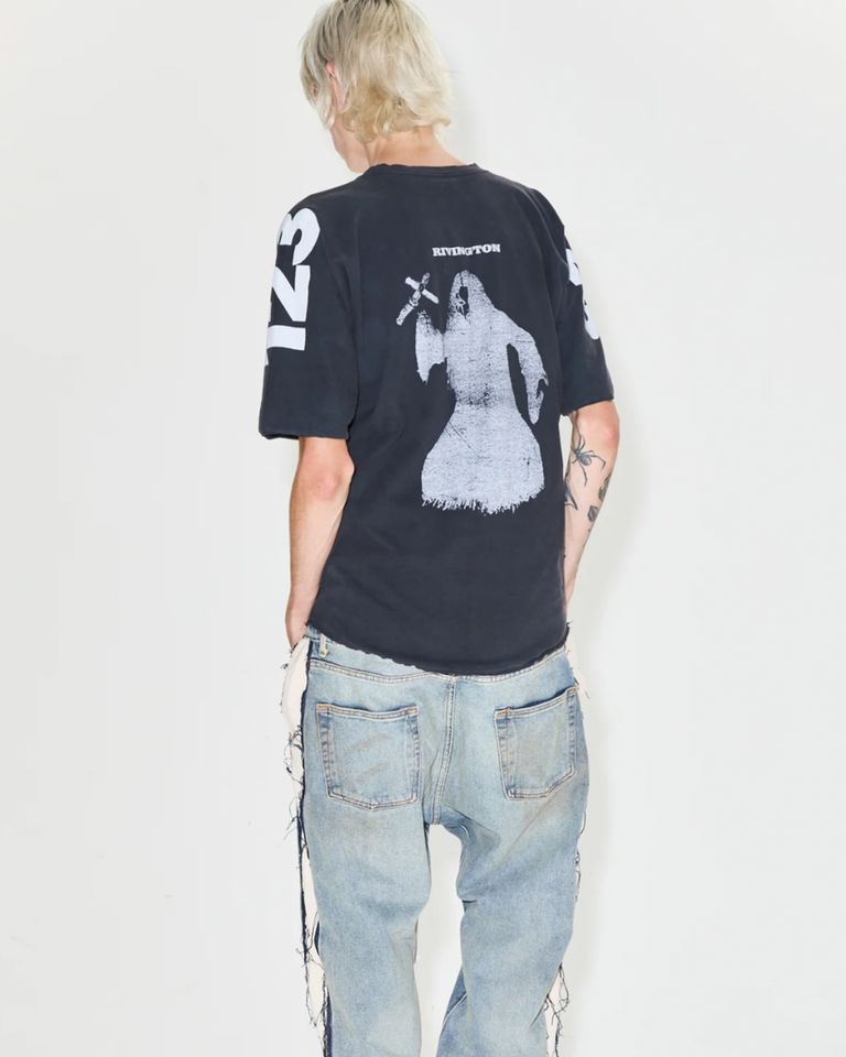 RRR123・リヴィントン ロイ レビス - Tシャツ・カットソー GALGOTHA GOTH SS / BLACK