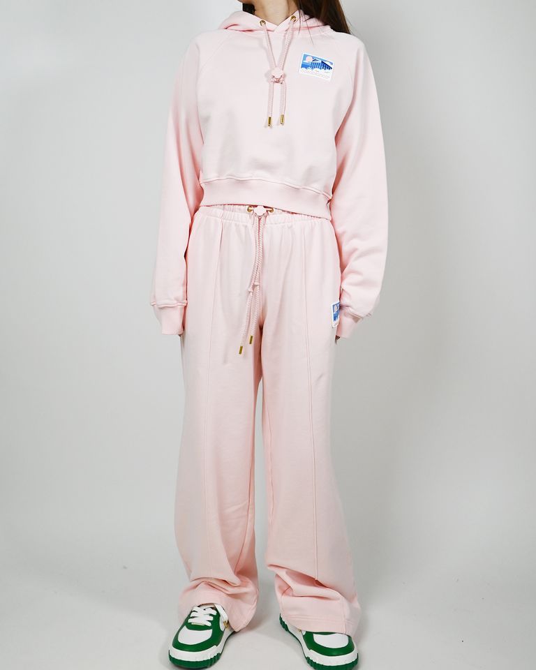 CASABLANCA・カサブランカ - ジャージ・トラックパンツ GREEK TEMPLE PATCH OPEN HEM JOGGER / PINK