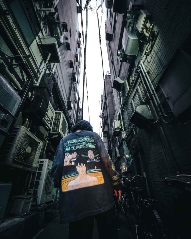 ©SAINT M××××××・セントマイケル - L/S Tシャツ GS_LS TEE/GITS / BLACK