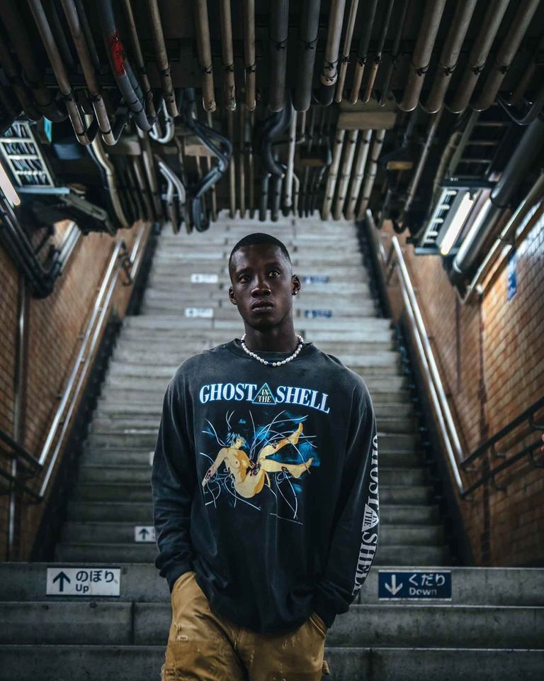 ©SAINT M××××××・セントマイケル - L/S Tシャツ GS_LS TEE/ILYA GITS / BLACK