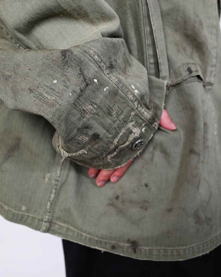 READYMADE・readymade -  HBONE SHIRTJACKET / KHAKI