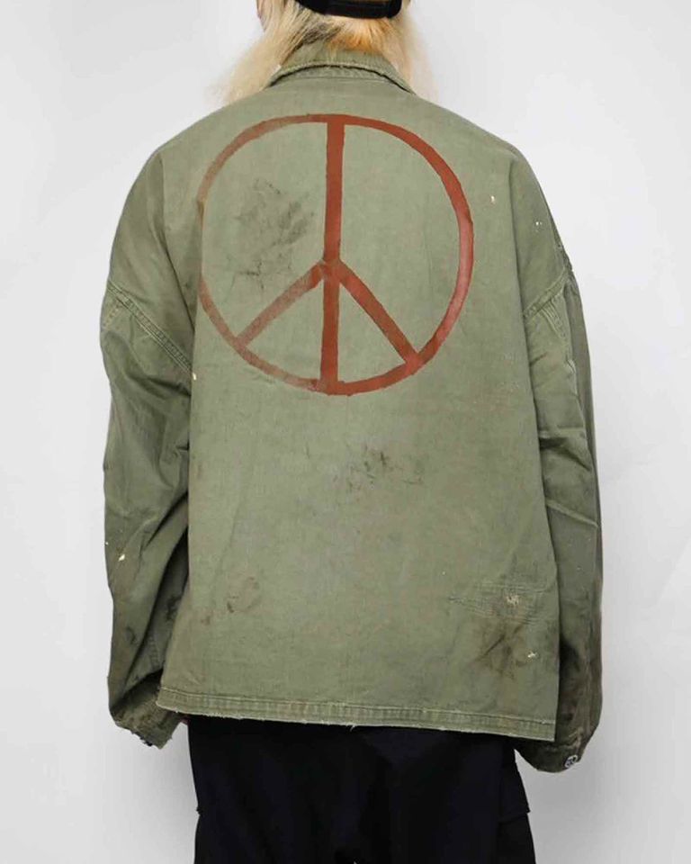 READYMADE・readymade -  HBONE SHIRTJACKET / KHAKI