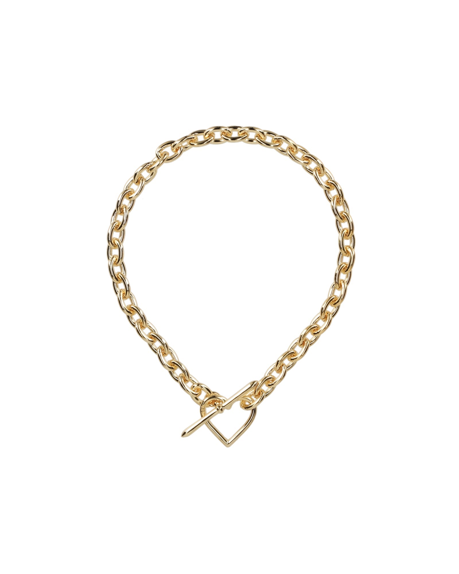 HEART BRACELET (SMALL LINK) / GOLD