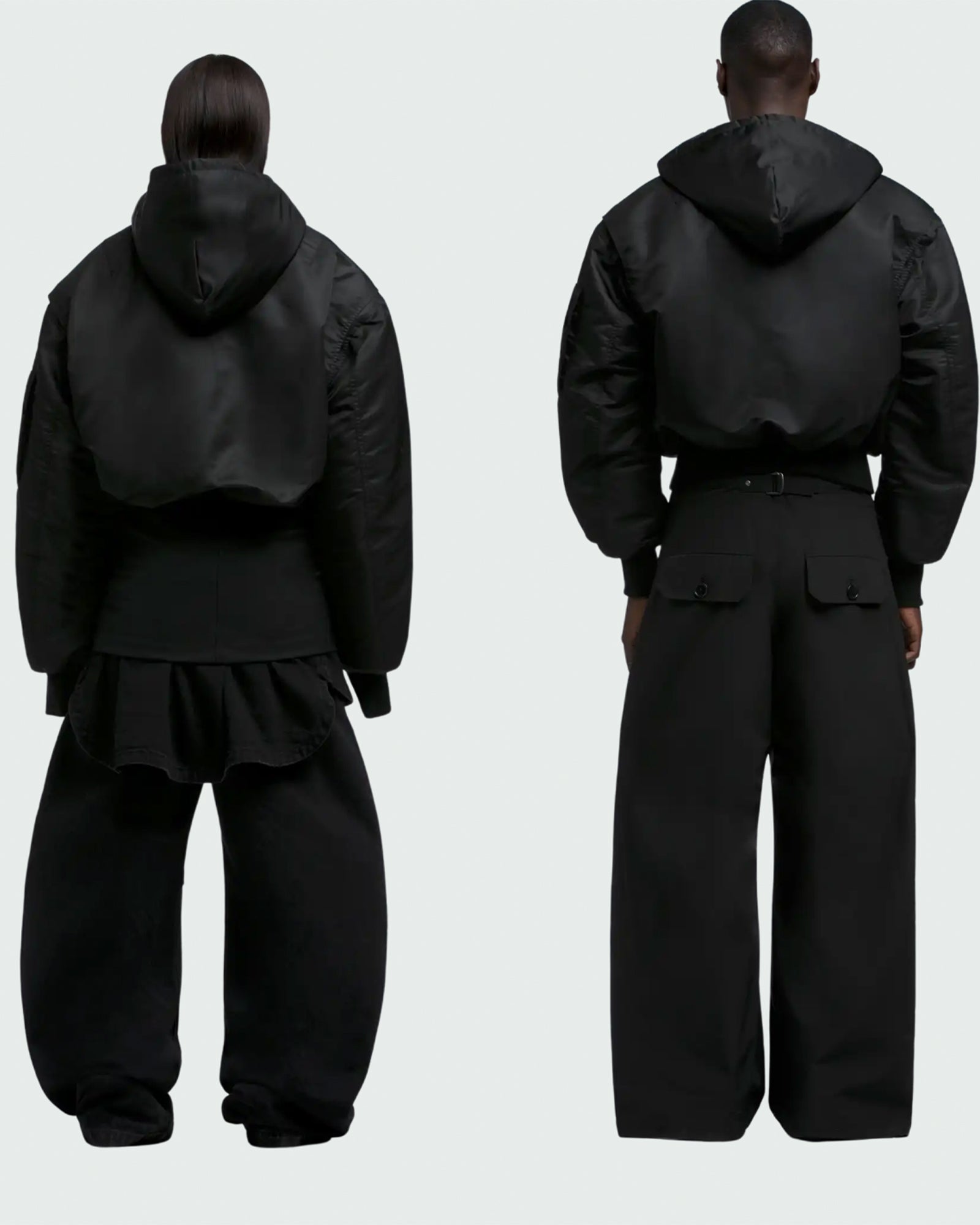 Entire studios・entire studio -  HOODED BROAD BOMBER / OIL