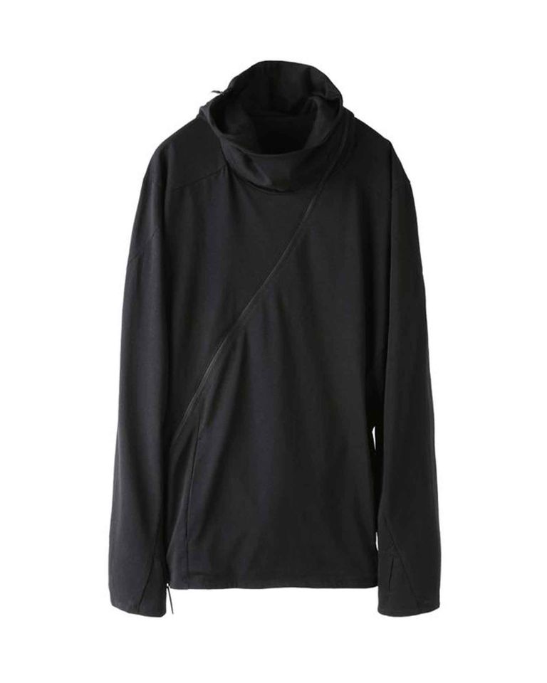 HOODIE CENTER / BLACK