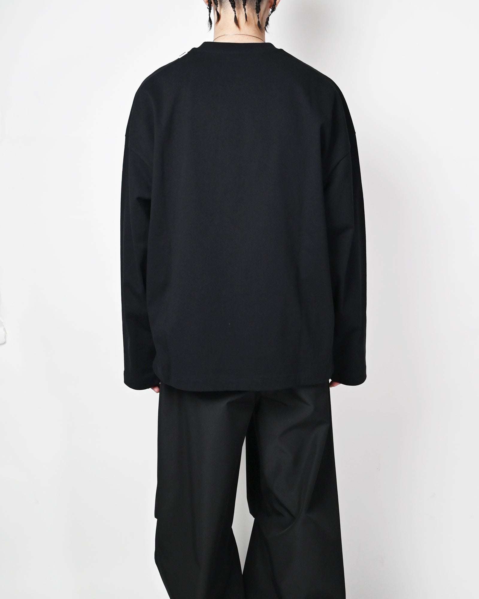 JIL SANDER +・ジルサンダープラス - L/S Tシャツ T-SHIRT CN LS / BLACK