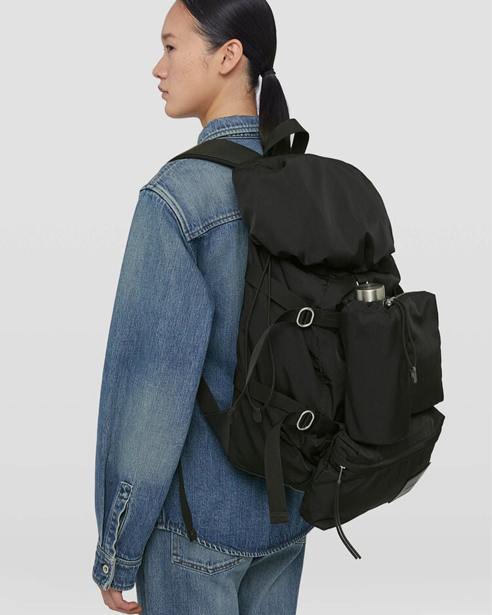 JIL SANDER・ジルサンダー - バックパック OUTDOOR BACKPACK W/POCKET / BLACK