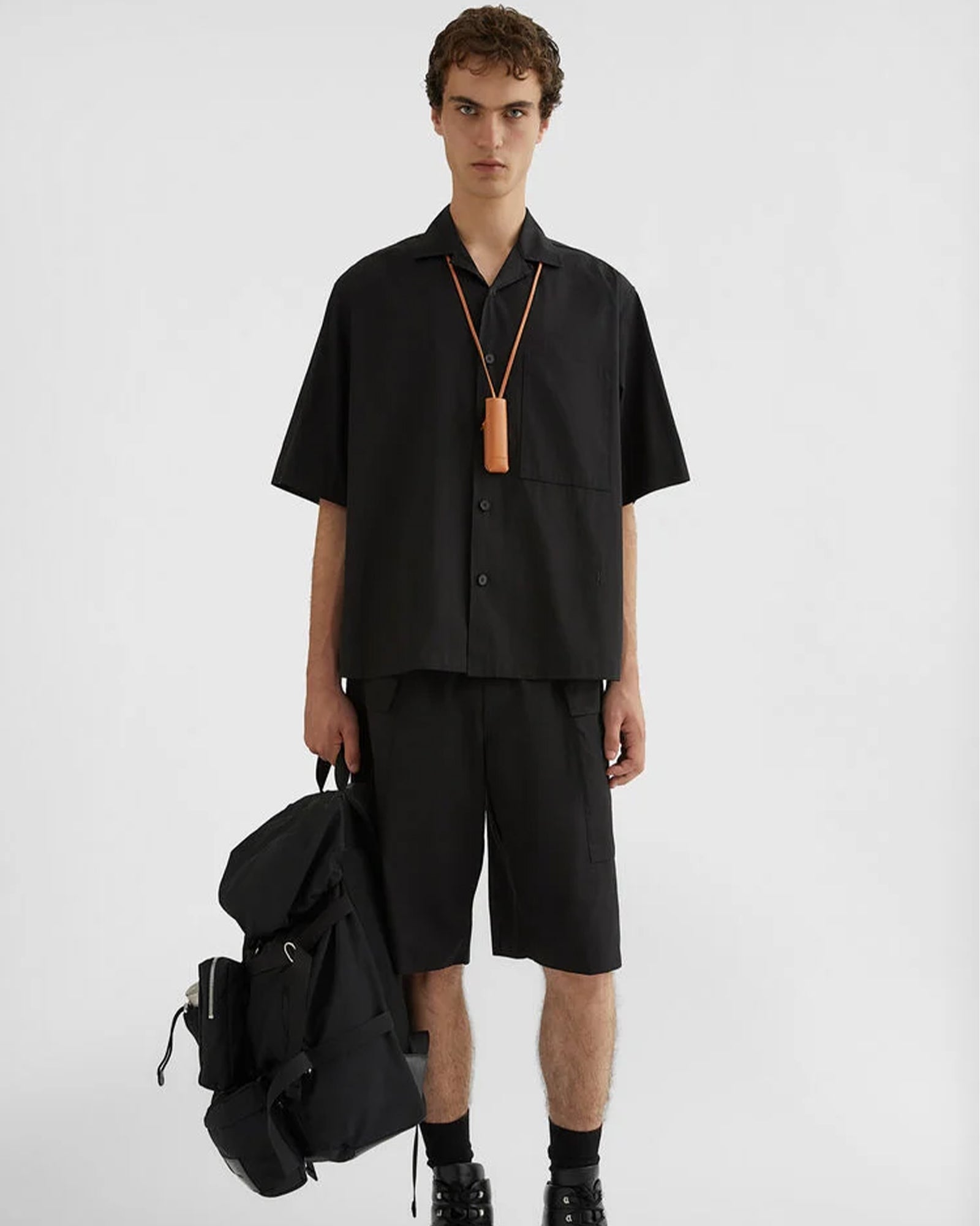 JIL SANDER・Jil Sander -  SHIRT 166 EMB / BLACK