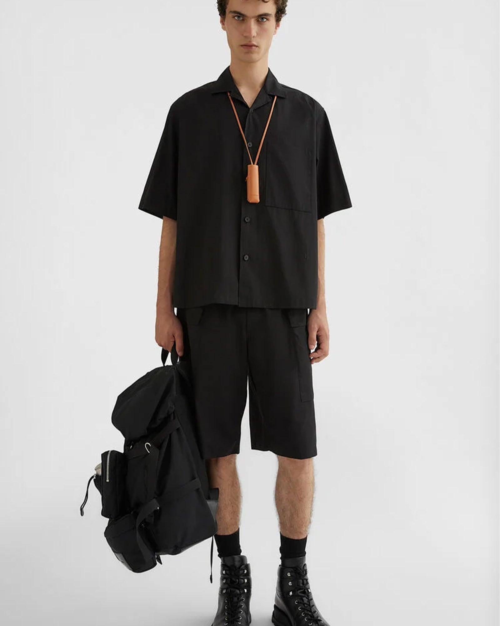 JIL SANDER +・ジルサンダープラス - ハーフ・ショートパンツ TROUSER 94 SHORT EMB / BLACK